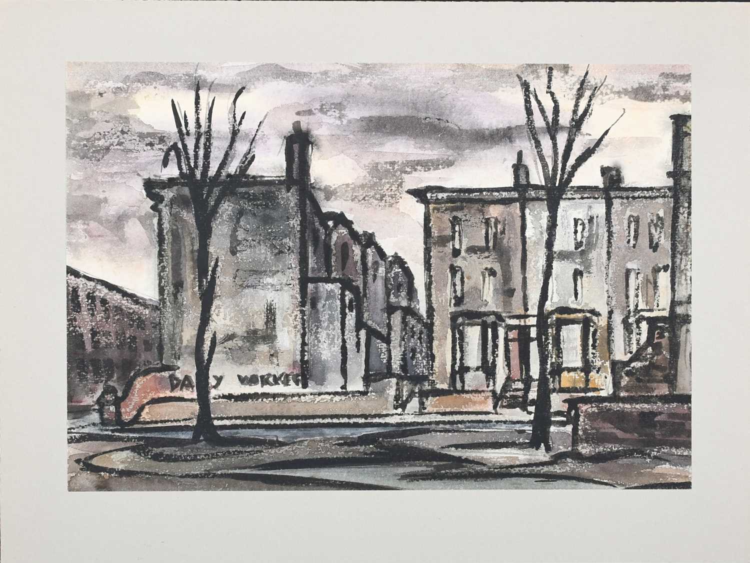 Φ John Marshall (1911-1995) Sixteen views of London during World War II, including Street scene - Image 5 of 35