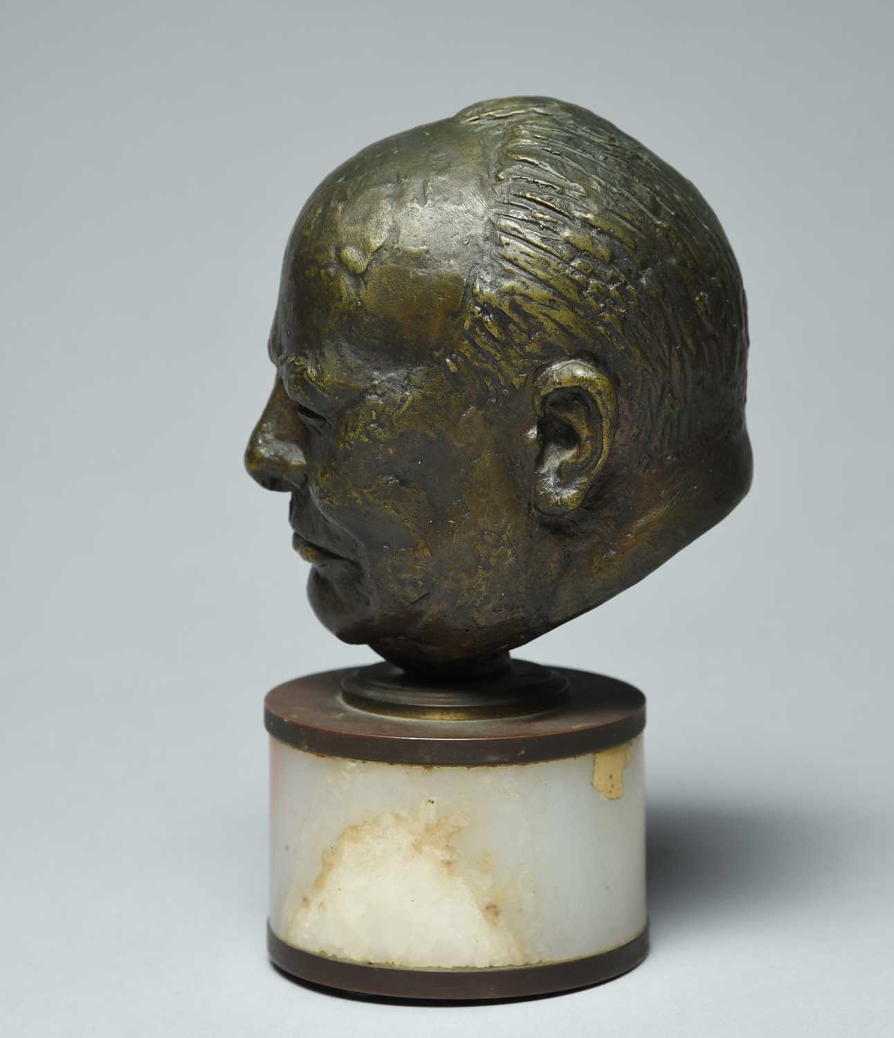 Φ Emanuel Manasse (20th Century)Portrait bust of Sir Winston Churchill (1874-1965)Signed MANASSE (to - Image 3 of 11