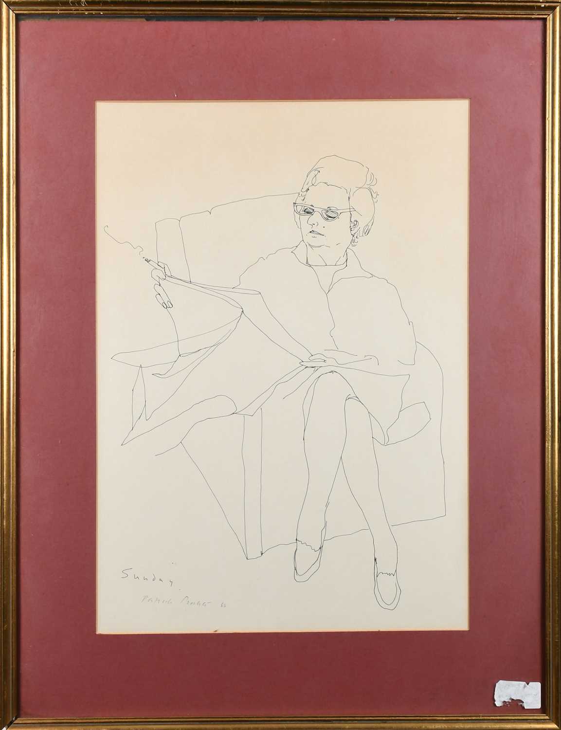 Φ Patrick Procktor RA (1936-2003)Sunday; Portrait study of a lady standingTwo, the former signed, - Image 3 of 8