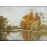 John Whitehill Parsons (1859-1937)River landscapeSigned JW Parsons (lower left)Oil on board27.4 x