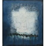 Φ Douglas Owen Portway (South African 1922-1993)Abstract in blue and whiteSigned and dated portway