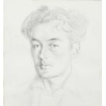 Φ Edward Hill Lacey (1892-1967)Portrait of John Marshall (1911-1995)Black chalk26 x 24.