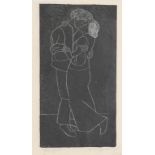 Arthur Joseph Gaskin (1862-1928)The Lovers, 1927woodcut on paper, framedsigned, titled and dated