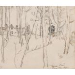 Arthur Joseph Gaskin (1862-1928)Warren Wood, 1923etching on paper, framedsigned AJG titled and dated