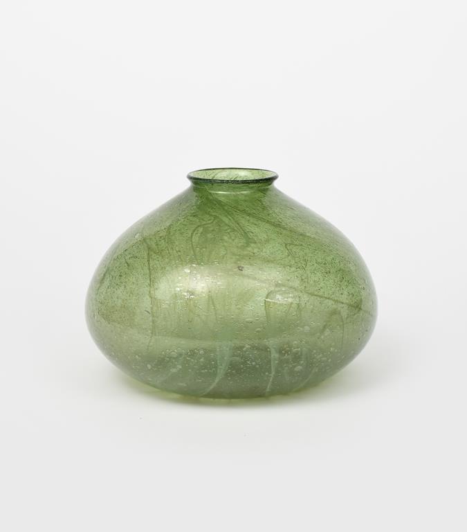 A James Couper Clutha glass vase the design attributed to George Walton, compressed, ovoid form with - Image 2 of 2