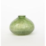 A James Couper Clutha glass vase the design attributed to George Walton, compressed, ovoid form with
