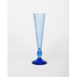 A cut glass vase attributed to Moser to a design by Josef Hoffmann for the Wiener Werkstatte,