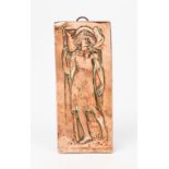 Sir William Goscombe-John RA (1860-1952)The Youthful John The Baptist,copper panel, cast in low