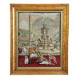 A COLLAGE PICTURE OF THE 1862 INTERNATIONAL EXHIBITION19TH CENTURY AND LATER depicting four dogs