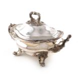A William IV old Sheffield plated soup tureen and cover,by Waterhouse, Hatfield and Co., Circa