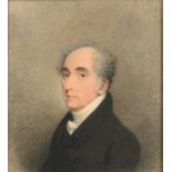 Adam Buck (Irish 1759-1833) Portrait miniature of Dr John Hinde, Fellow of Magdalen College Oxford