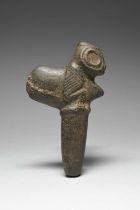 A Taino axe Greater Antilles, circa 1000 - 1500 AD stone, carved a zoomorphic creature with large