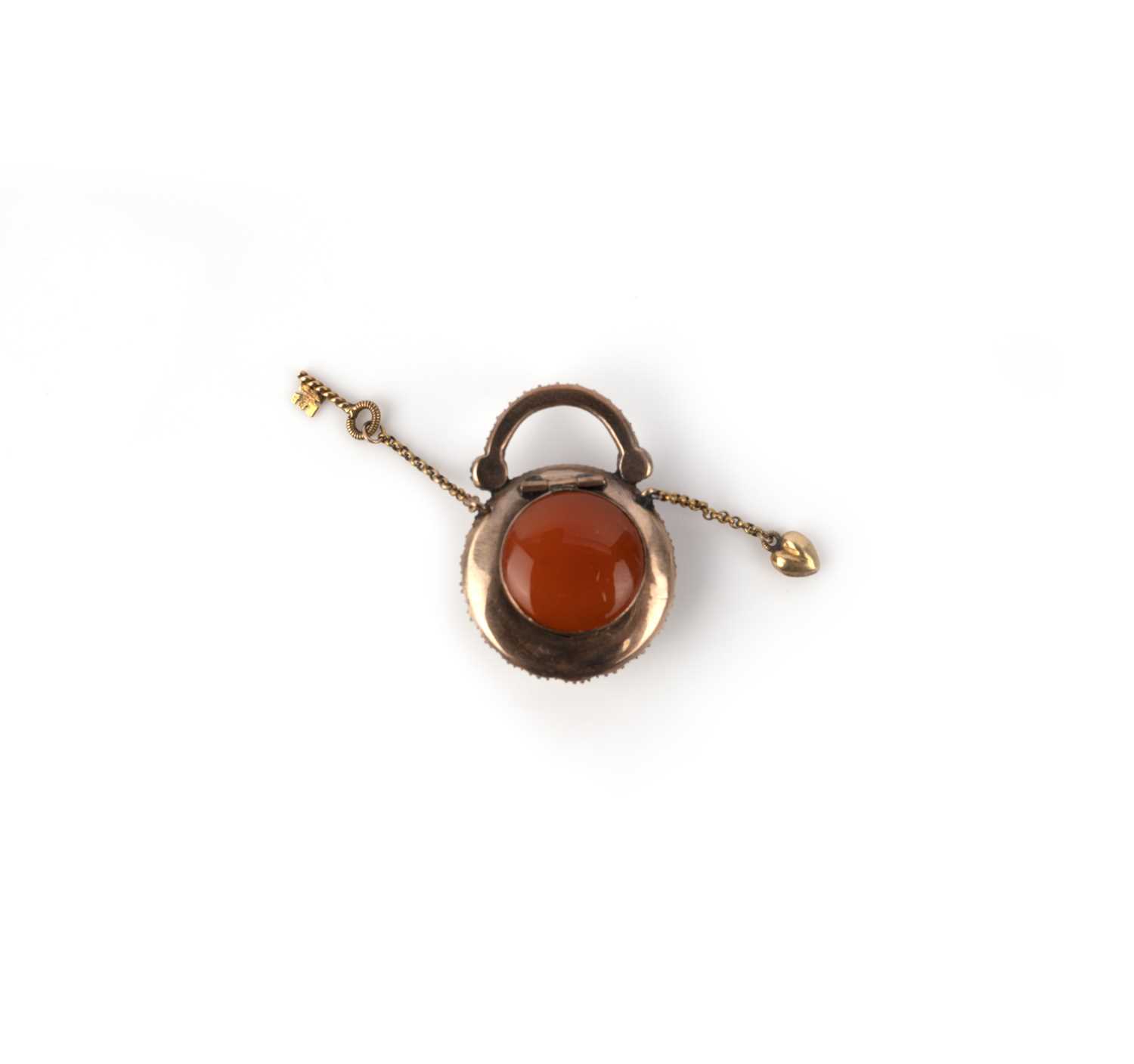 A group of eight Georgian carnelian pendants, early 19th century, comprising: two pendants - Image 5 of 7
