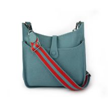 Hermès, A GM togo Evelyn III Blue Paon 31cm wide, 30cm high, 41cm strap drop, includes dustbag