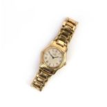 Ebel, a lady's gold wristwatch, '1911', ref. 888901, the circular cream dial with Roman numeral