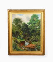 Charles E Thomas ARBSA (1883-1981) A Black Country Beauty Spot, oil on canvas, in gilt frame