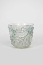 'Avalon' No.986 a Lalique opalescent glass vase designed by Rene Lalique, wheel-cut signature,