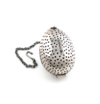 A Victorian West Country silver tea infuser, by James and Josiah Williams, Exeter 1873, ovoid