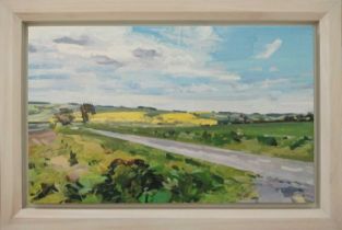 Harry Yeatman-Biggs (b.1963) View Southward from Ballington in May Signed with initials and dated