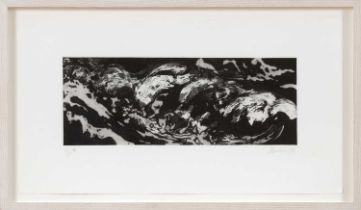 Maggi Hambling CBE (b.1945) Wave VI (Black and White) Signed (to margin lower right) Etching and