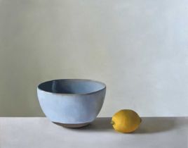 Tania Schmieder (German b.1982) Jonathan's Bowl Signed with initials TS (to right) Oil on cotton