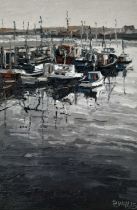 Paul Walls (b.1965) Fifty Shades of Killybegs, Reprise Signed P Walls bottom right Oil on paper 22.8