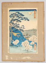 UTAGAWA HIROSHIGE (1797-1858) EDO PERIOD, 19TH CENTURY Two Japanese woodblock prints, one entitled