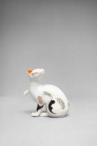 A TALL MODEL OF A CAT PROBABLY 19TH/20TH CENTURY Realistically modelled after the Arita original,