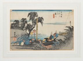 UTAGAWA HIROSHIGE (1797-1858) EDO PERIOD, 19TH CENTURY Two Japanese woodblock prints, the first