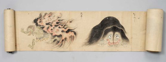 ANONYMOUS BAKEMONO NO E (ILLUSTRATIONS OF SUPERNATURAL CREATURES) EDO OR MEIJI, 19TH CENTURY A