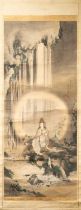 TSUKIOKA SESSEN (ACT. 19TH CENTURY) YORYO KANNON (KANNON OF THE WILLOW) EDO PERIOD, DATED 1857 A