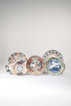 A COLLECTION OF NINETEEN JAPANESE POLYCHROME DISHES EDO PERIOD AND LATER, 18TH CENTURY AND LATER