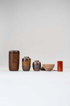 A SMALL GROUP OF JAPANESE ITEMS FOR THE TEA CEREMONY PROBABLY 19TH AND 20TH CENTURY Including: two