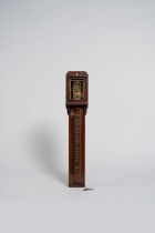 A JAPANESE SHAKU-DOKEI (PILLAR CLOCK) MEIJI ERA, 19TH CENTURY Of tall rectangular shape, the