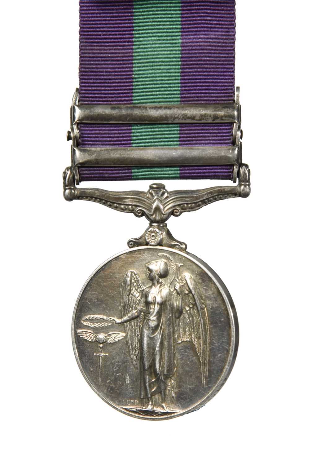 A General Service Medal 1918-62, Elizabeth II, 2 clasps: Cyprus, Malaya (22789103 SGT. R. E. S. - Image 2 of 2