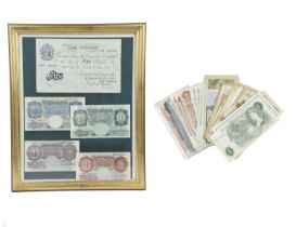 Great Britain: a quantity of paper money, including: P. S. Beale, five pounds, 27th June 1951, V03