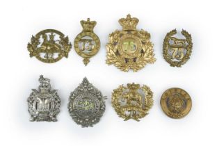 A quantity of OR's Scottish regimental badges, comprising: a brass glengarry badge of the 42nd