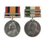 Two medals to Corporal R. C. Symons, British South Africa Police: Queen's South Africa, Second Type,