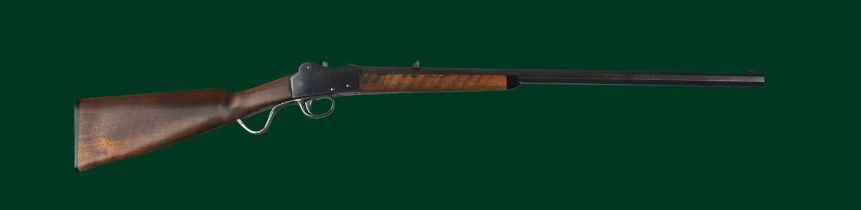 A Belgian .297/230 Martini action sporting rifle, heavy octagonal barrel 24 in., express back