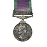 A General Service Medal 1962-2007, clasp: South Arabia (A1946236 SAC. S. J. JACKSON R.A.F.), good