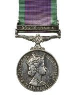 A General Service Medal 1962-2007, clasp: South Arabia (A1946236 SAC. S. J. JACKSON R.A.F.), good