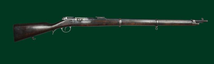 Steyr: an 8x60mmR Portuguese Model 1886 Kropatschek bolt action service rifle, serial number 0707,