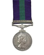 A General Service Medal 1918-62, Elizabeth II, clasp: Cyprus (2787896 S.A.C. D. L. CAPEWELL. R.A.