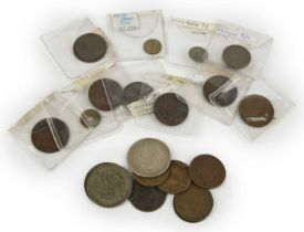 China: a small quantity of coins, including: Empire, standard unified coinage, brass cash (Y 7),