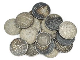 British India: a quantity of silver rupees, including: Bengal Presidency: ND (2), Farrukhabad