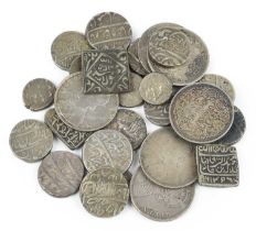 India: a small assortment of silver coins, comprising: British India: Victoria, regal coinage,