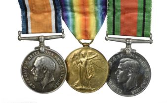 Three medals to bomb disposal expert Charles Woodroffe Ede, Royal Garrison Artillery and Home