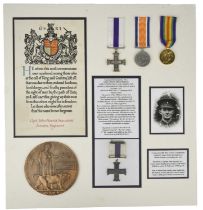 The Military Cross to fatal casualty Captain John Harold Standrick, 2nd/18th Battalion London