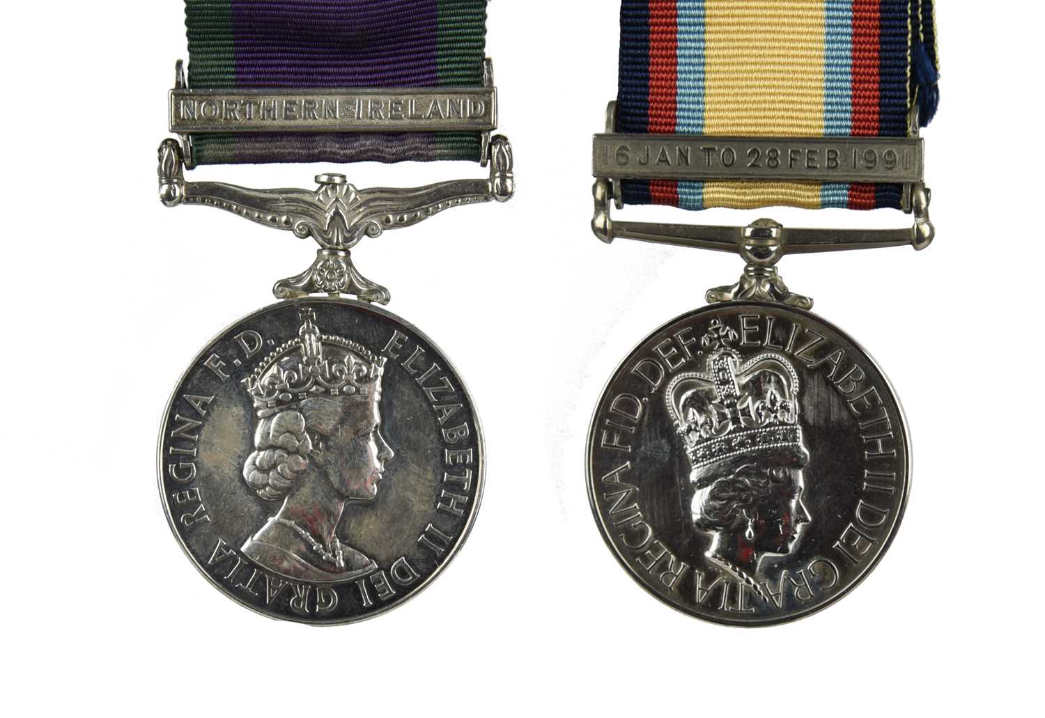 Two Medals to Private C. Worner, Royal Pioneer Corps: General Service Medal 1962-2007, clasp: