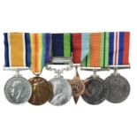 A group of six medals named or attributable to Captain Reginald Horace Fielding-Mould, Royal